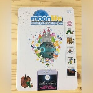 Moonlite Gift Pack Storybook Projector for Smartphones with 5 Stories storytime